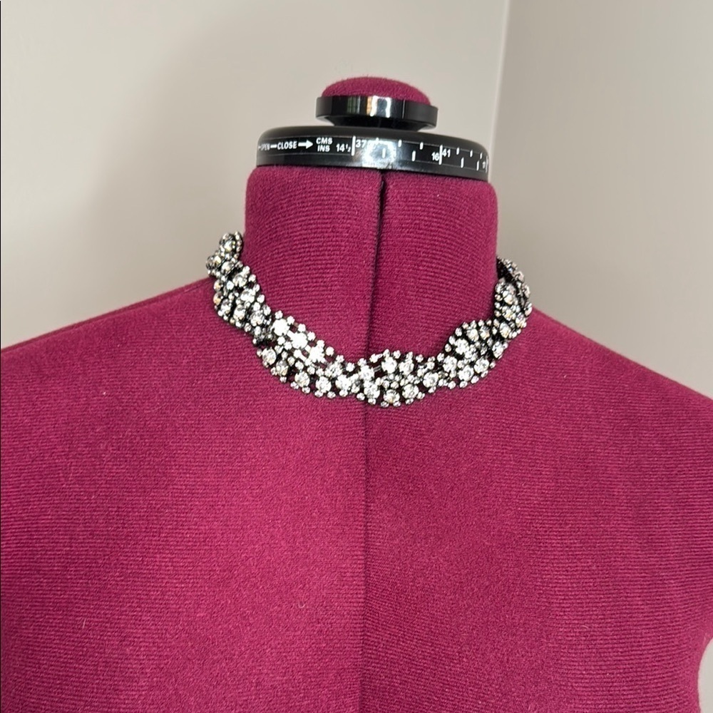 Zara rhinestone and black Necklace